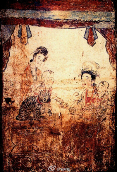 北宋后期 绍圣四年（1097） 郑州登封黑山沟墓 育儿图