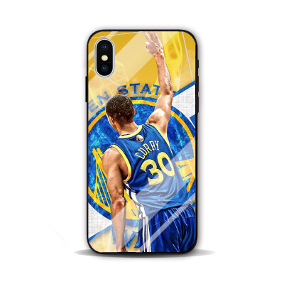 Curry库里 NBA勇士 三星S9 苹果7 iphone8 plus MIX2S 玻璃手机壳