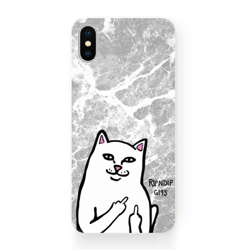 日韩简约萌小猫咪 苹果x iphone 8 plus i6 i7 plus i5se 手机壳