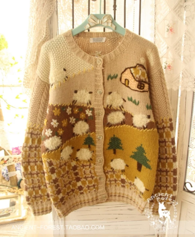vintage古着毛衣孤品