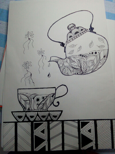 简单线描画