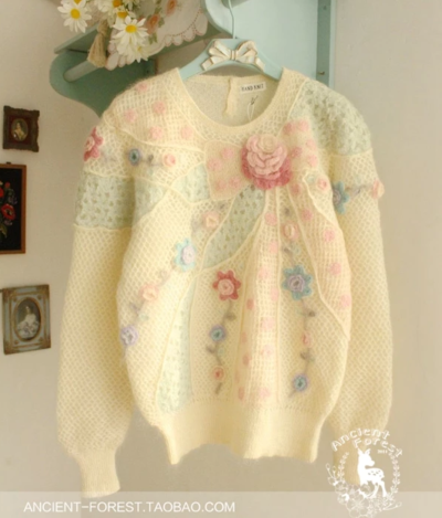 vintage古着毛衣孤品