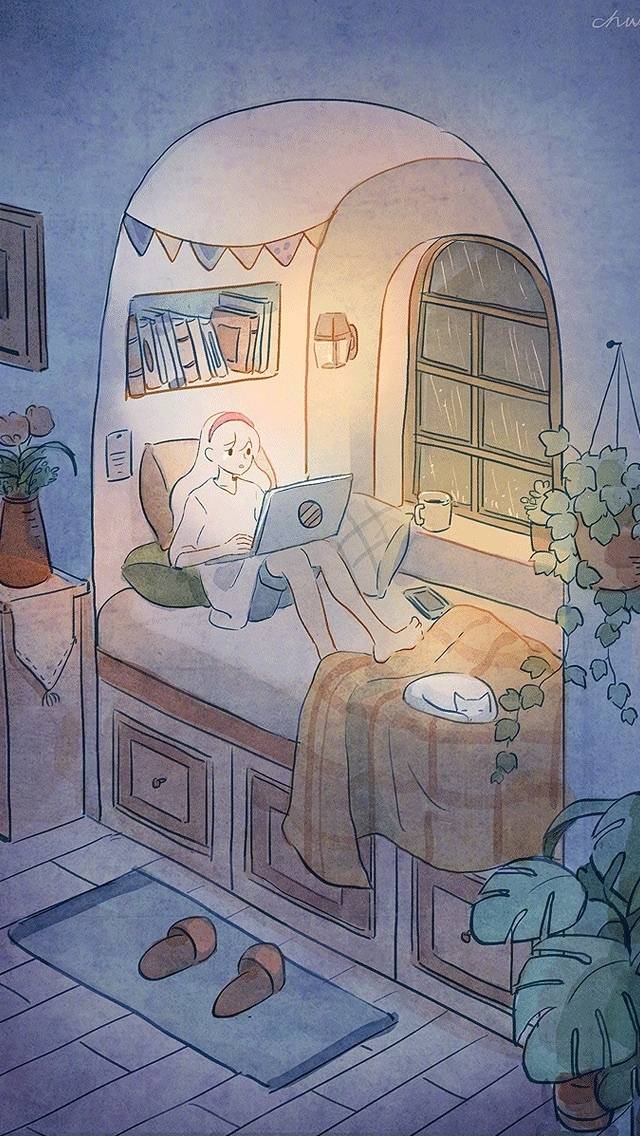 情侣壁纸 漫画 插画