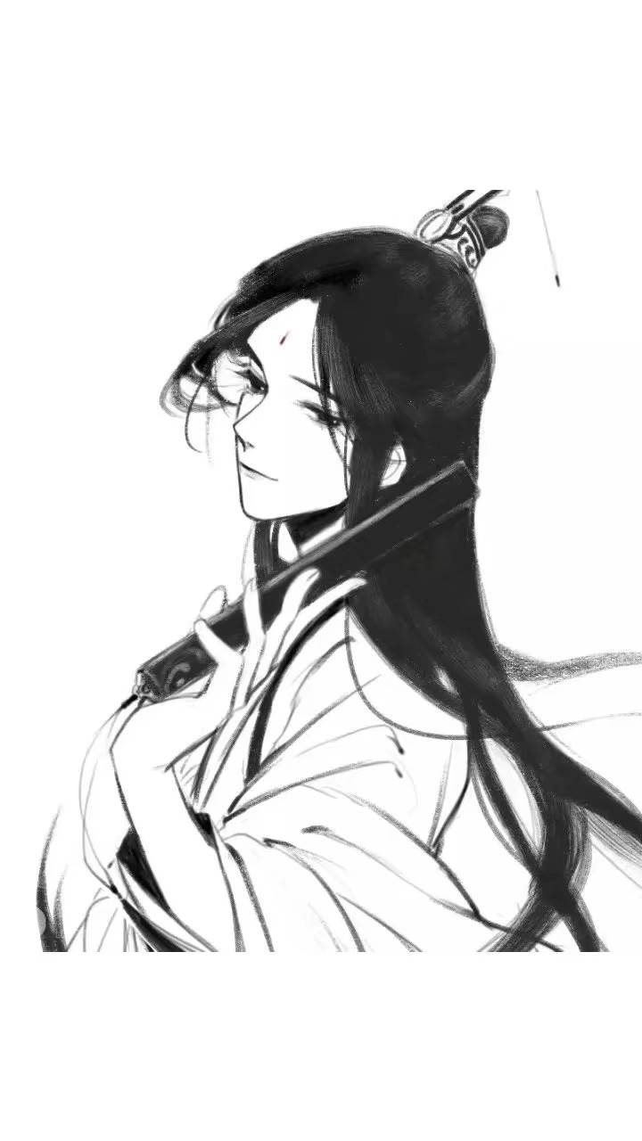 壁纸／古风／黑白／魔道祖师／天赐官福