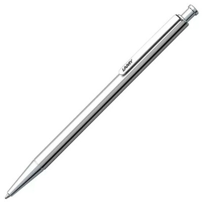 德国 LAMY/凌美 ST 245 不锈钢精致灵巧笔夹按压式原子笔/圆珠笔