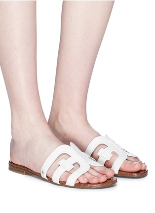 Figure View - Click To Enlarge - Sam Edelman - 'Bay' leather slide sandals