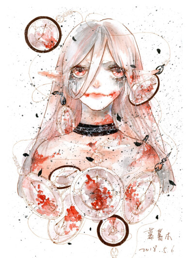 幕暮木手绘水彩