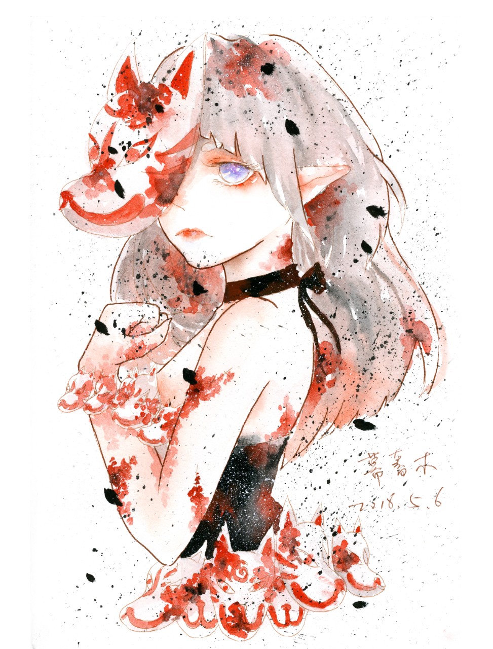 幕暮木手绘水彩