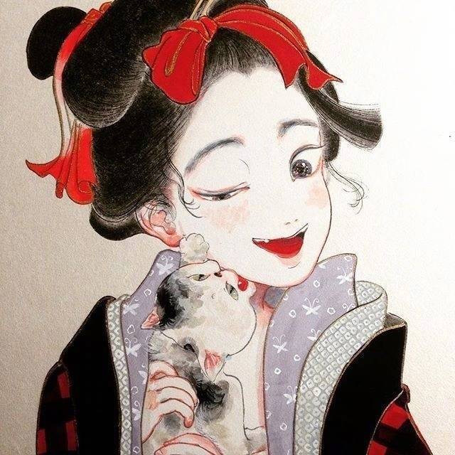 艺妓 · Makita Haruka插画 