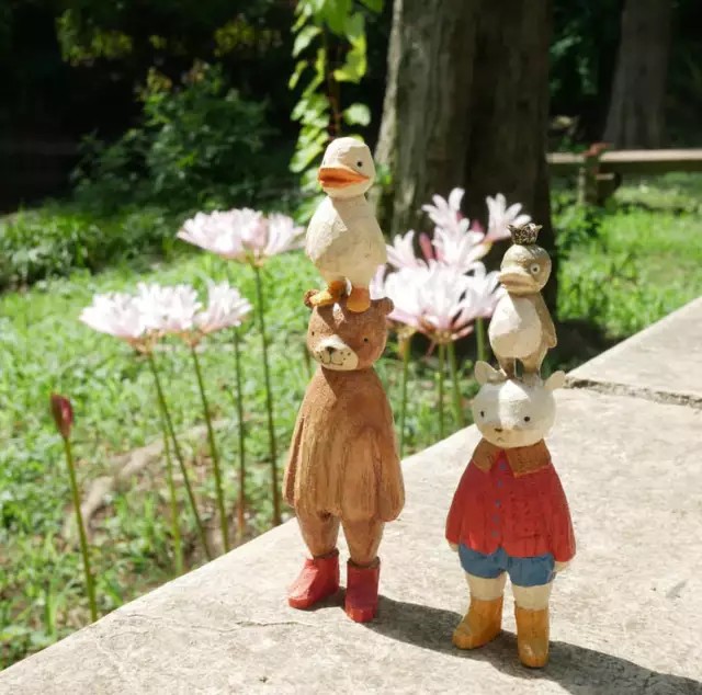 日本手作家 Mokko Kumakichi “木工くま吉 さん”的木雕作品