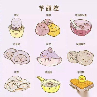 可爱的食物