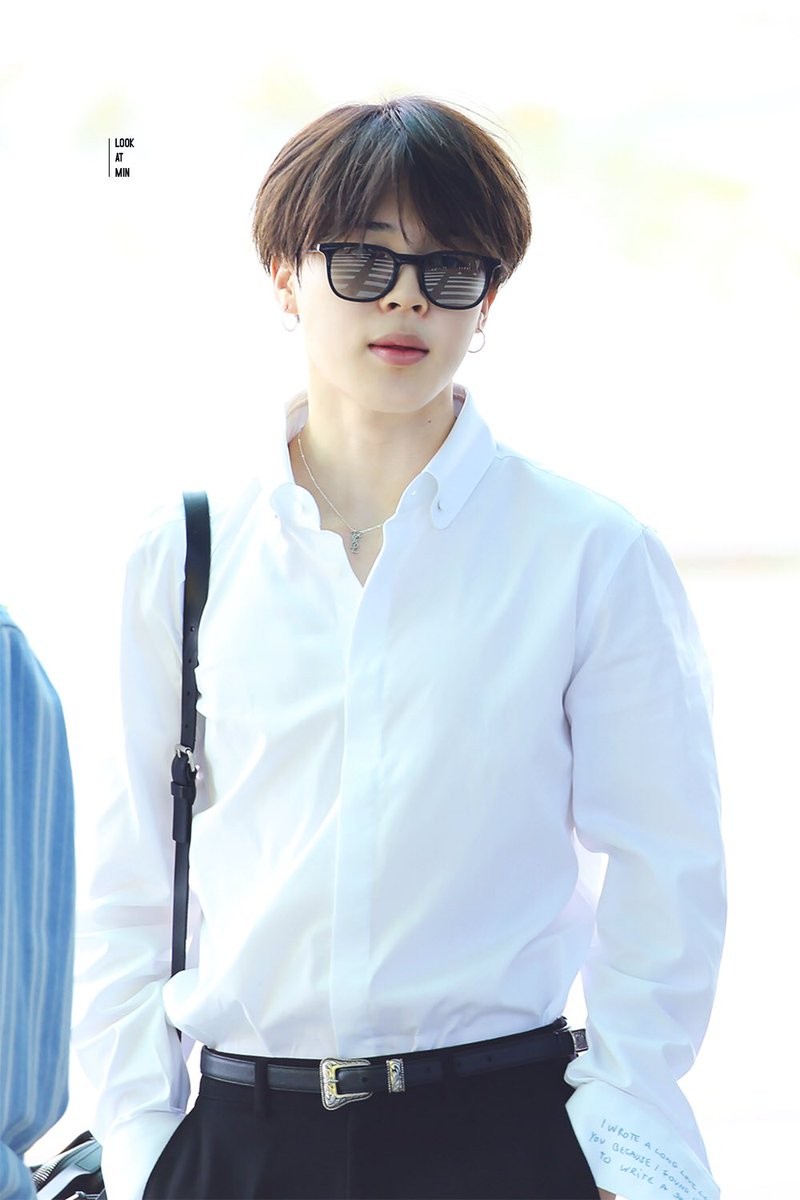 jimin朴智旻bts防弹少年团180514仁川机场出境图