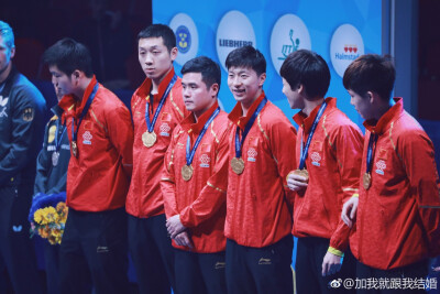 2018瑞典团体世乒赛 夺得冠军后