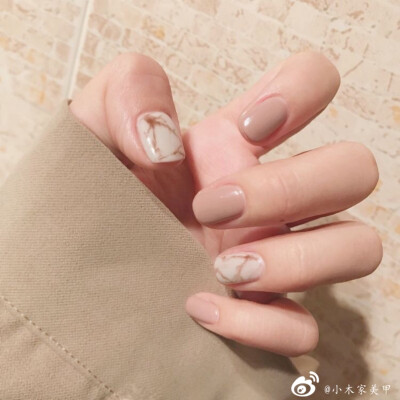 晕染大理石美甲 手指甲 ins美甲