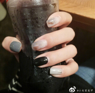 晕染大理石美甲 手指甲 ins美甲