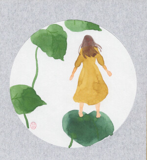 彩绘插画素材