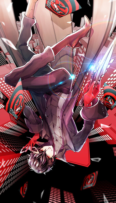 Tags: Fanart, Pixiv, Fanart From Pixiv, Shin Megami Tensei: PERSONA 5, Kurusu Akira, Joker (Persona 5), Pixiv Id 7985547