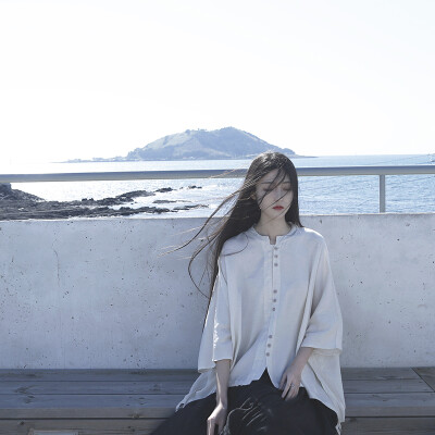 【令壹】自制棉麻禅意蝙蝠袖宽松立领抽绳设计感衬衫