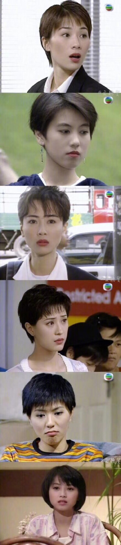 TVB 女星 额头好美