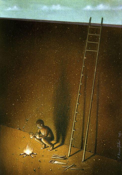 波兰讽刺插画家Pawel Kuczynski作品
