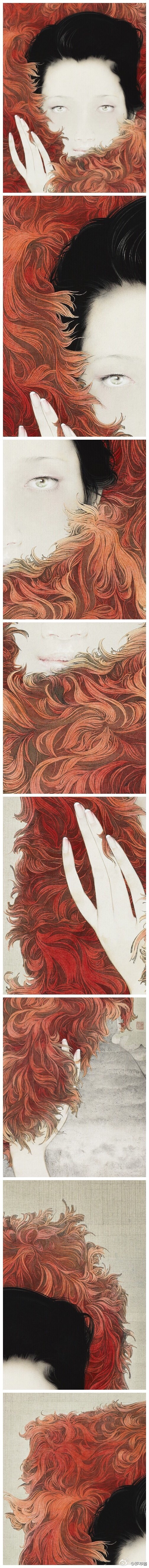 罗寒蕾工笔人物