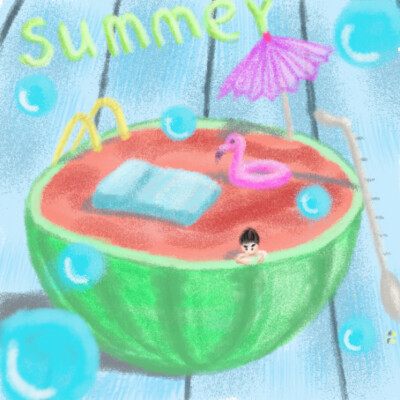 watermelon and summer