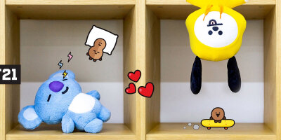 BT21
Van Koya RJ Shooky Mang Chimmy TATA Cooky
