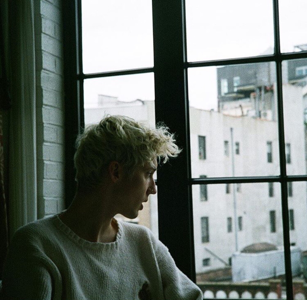 戳爷 头像 壁纸via：ins troye sivan