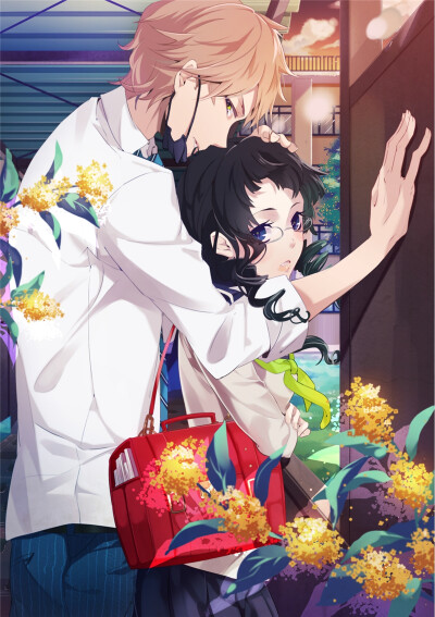 二次元 P站 网络 动漫 插画 少女少年 同人 清新 情怀 暧昧 情侣 告白 甜 虐 少女心