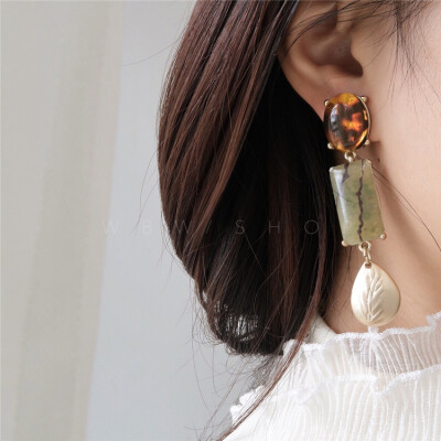 WBW Earrings HM cos other stories风气质哑光质感耳夹耳坠 女