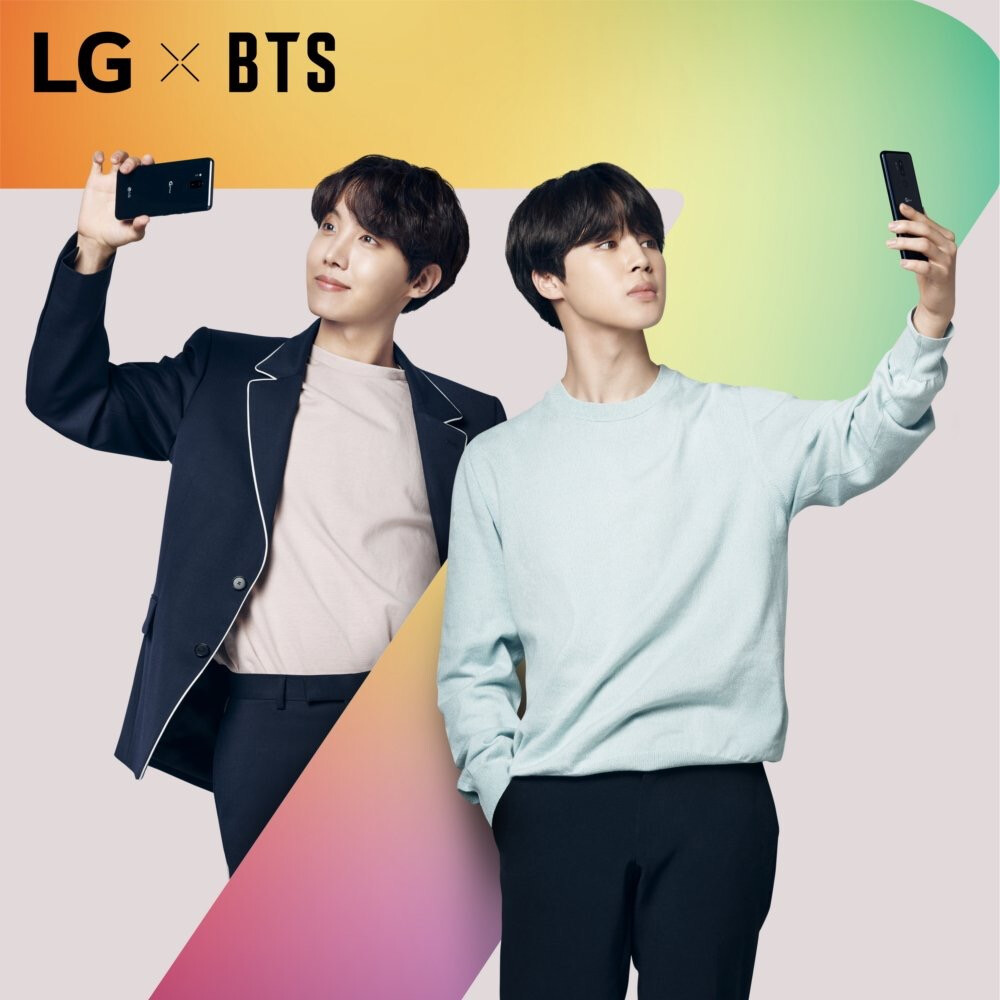 J-hope 郑号锡&Jimin 朴智旻 BTS 防弹少年团 BTS×LG