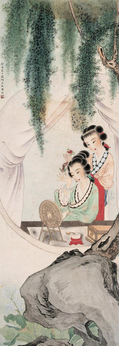 王叔晖工笔人物欣赏