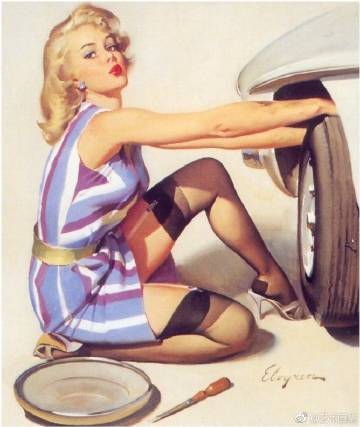 复古女郎 艺术家 Gil Elvgren ​