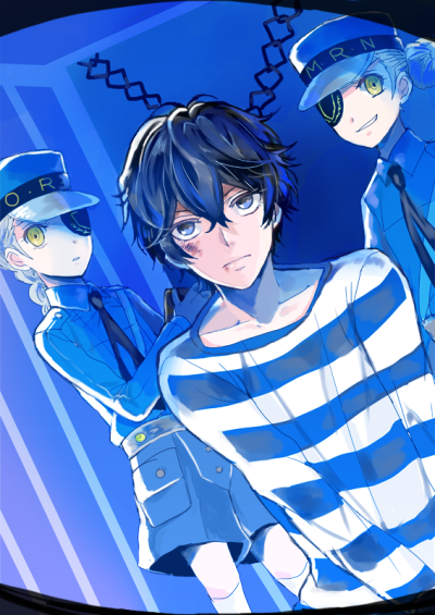 Tags: Anime, Aya Tori, Shin Megami Tensei: PERSONA 5, Justine (Persona 5), Caroline (Persona 5), Kurusu Akira, Velvet Room, Fanart, Fanart From Pixiv, Pixiv