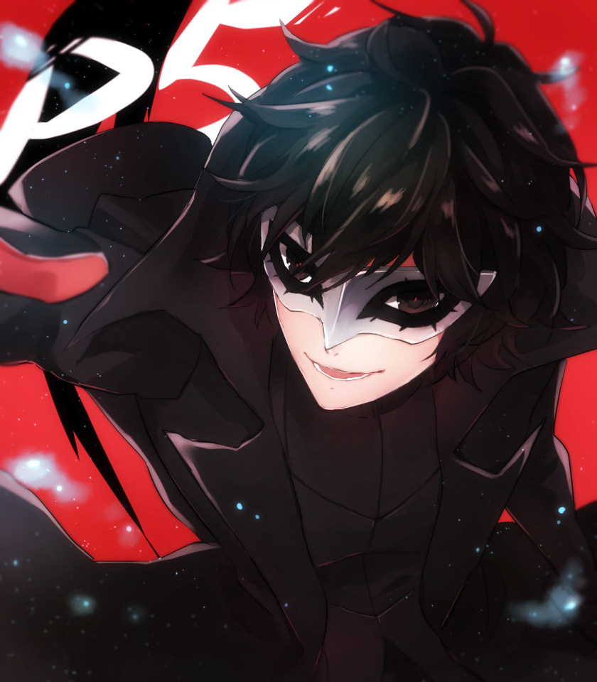 Tags: Fanart, Pixiv, Fanart From Pixiv, Pixiv Id 3602575, Shin Megami Tensei: PERSONA 5, Kurusu Akira, Joker (Persona 5)