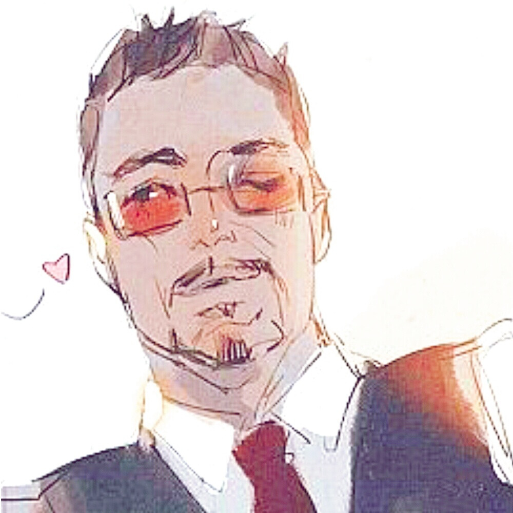 钢铁侠，头像，插画
