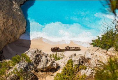 希腊扎金索斯沉船湾