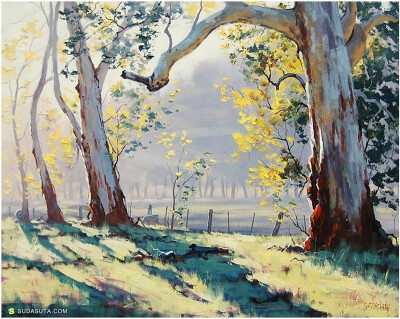 澳大利亚风景绘画艺术家Graham Gercken 的油画作品