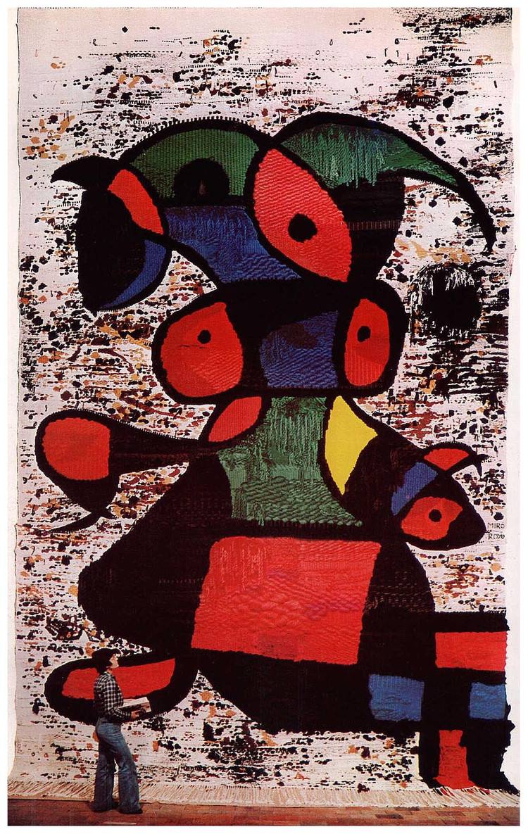 胡安·米罗（Joan Miró，1893年4月20日—1983年12月25日），西班牙画家、雕塑家、陶艺家、版画家，超现实主义的代表人物。是和毕加索、达利齐名的20世纪超现实主义绘画大师之一。