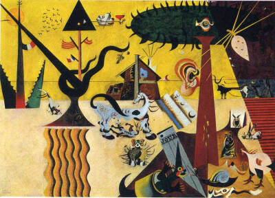 胡安·米罗（Joan Miró，1893年4月20日—1983年12月25日），西班牙画家、雕塑家、陶艺家、版画家，超现实主义的代表人物。是和毕加索、达利齐名的20世纪超现实主义绘画大师之一。