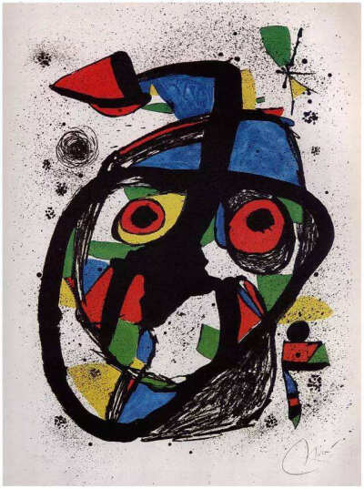 胡安·米罗（Joan Miró，1893年4月20日—1983年12月25日），西班牙画家、雕塑家、陶艺家、版画家，超现实主义的代表人物。是和毕加索、达利齐名的20世纪超现实主义绘画大师之一。