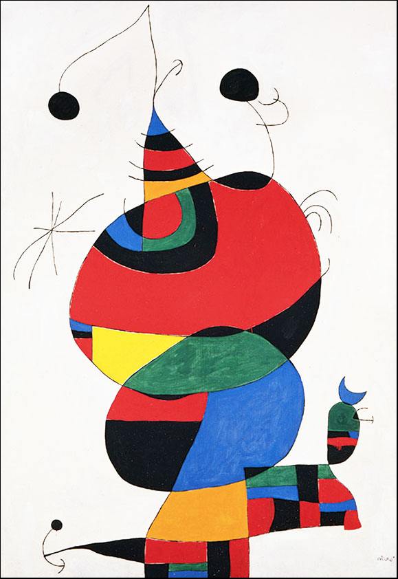 胡安·米罗（Joan Miró，1893年4月20日—1983年12月25日），西班牙画家、雕塑家、陶艺家、版画家，超现实主义的代表人物。是和毕加索、达利齐名的20世纪超现实主义绘画大师之一。