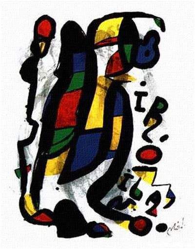 胡安·米罗（Joan Miró，1893年4月20日—1983年12月25日），西班牙画家、雕塑家、陶艺家、版画家，超现实主义的代表人物。是和毕加索、达利齐名的20世纪超现实主义绘画大师之一。