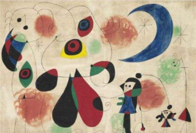 胡安·米罗（Joan Miró，1893年4月20日—1983年12月25日），西班牙画家、雕塑家、陶艺家、版画家，超现实主义的代表人物。是和毕加索、达利齐名的20世纪超现实主义绘画大师之一。