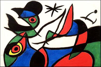 胡安·米罗（Joan Miró，1893年4月20日—1983年12月25日），西班牙画家、雕塑家、陶艺家、版画家，超现实主义的代表人物。是和毕加索、达利齐名的20世纪超现实主义绘画大师之一。