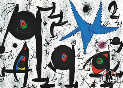 胡安·米罗（Joan Miró，1893年4月20日—1983年12月25日），西班牙画家、雕塑家、陶艺家、版画家，超现实主义的代表人物。是和毕加索、达利齐名的20世纪超现实主义绘画大师之一。