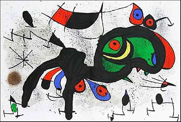 胡安·米罗（Joan Miró，1893年4月20日—1983年12月25日），西班牙画家、雕塑家、陶艺家、版画家，超现实主义的代表人物。是和毕加索、达利齐名的20世纪超现实主义绘画大师之一。