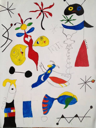 胡安·米罗（Joan Miró，1893年4月20日—1983年12月25日），西班牙画家、雕塑家、陶艺家、版画家，超现实主义的代表人物。是和毕加索、达利齐名的20世纪超现实主义绘画大师之一。