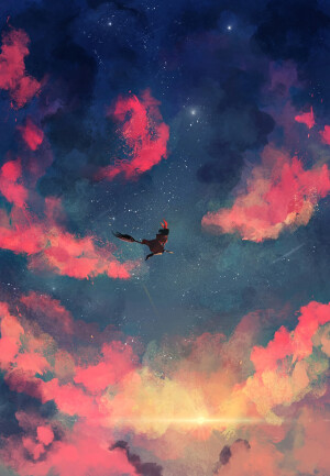 幻想风场景插画图片