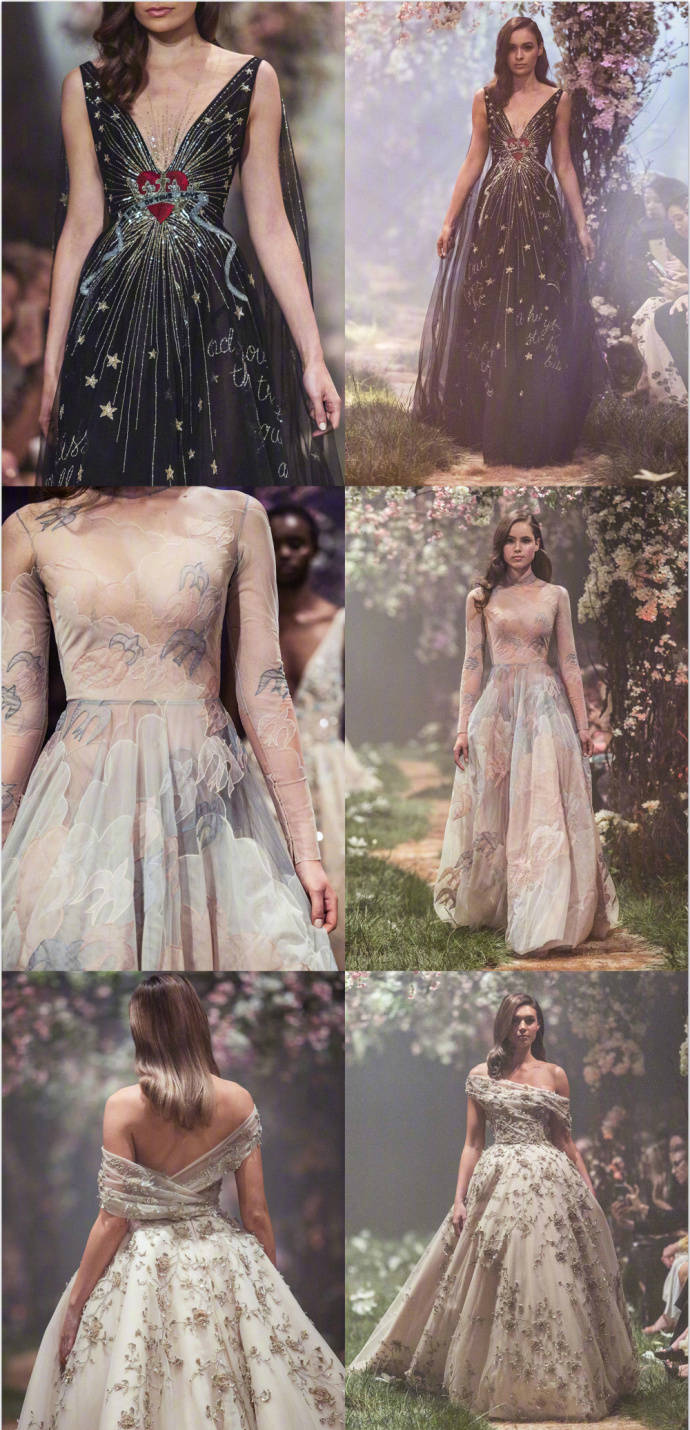  Paolo Sebastian Couture Spring Collection 2018 | 以 'Once Upon A Dream' 为设计灵感，营造出童话般的浪漫梦幻精致奢华，每件仙裙都美到词穷~ ​
​​​时尚街拍 秀场 模特 时尚博主 婚纱婚礼 新娘造型 礼服 鲜花 花束 捧花 耳环 手链 项链 发饰 高跟鞋 饰品 T台